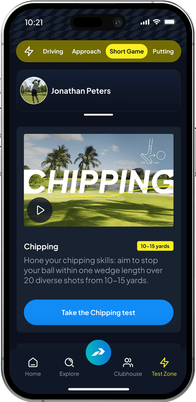 ProShop Test Zone screen
